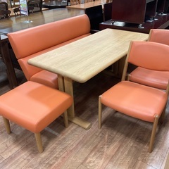 C1*369[ご来店頂ける方限定]ベンチダイニング5点セット