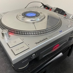 【中古/美品】CDJ テクニクス/Technics SL-DZ1200&ブラックカバーセット ターンテーブル 説明書無し