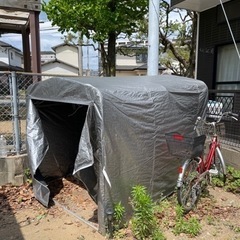 ゼロ円！！自転車、バイク専用の車庫(テント)