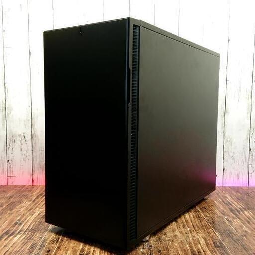 【現状販売】Fractal Design デスクトップ PCケース 自作PC ブラック RGBファン 3基 LEDテープライト 1本 NZXT HUE パソコン