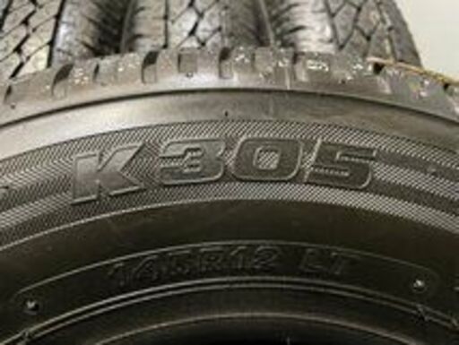 新品 BS K305 145R12LT 6PR 12インチ 夏タイヤ 4本 2019年製 軽トラ 軽バン等　(VTP571)クレジットカード QRコード決済可能