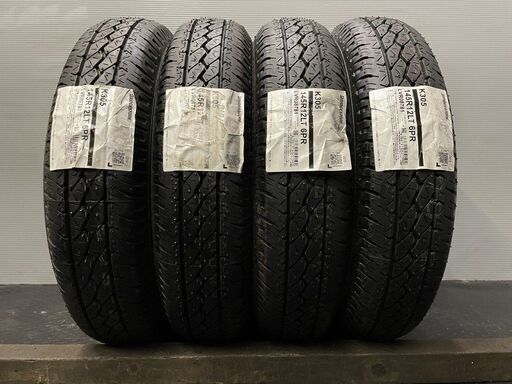 新品 BS K305 145R12LT 6PR 12インチ 夏タイヤ 4本 2019年製 軽トラ 軽バン等　(VTP571)クレジットカード QRコード決済可能