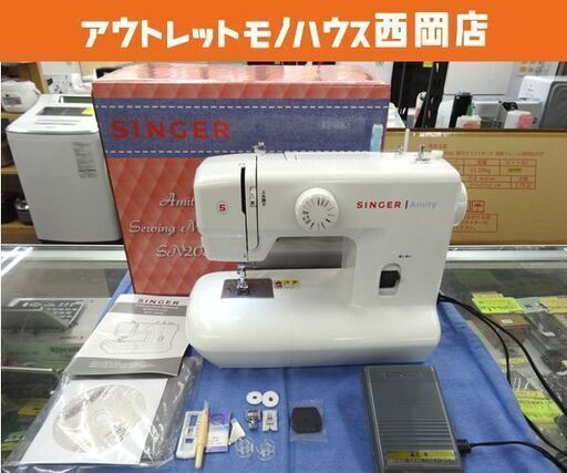 美品 シンガー(SINGER) 電動ミシン Amity SN20A 家庭用ミシン ホワイト 西岡店