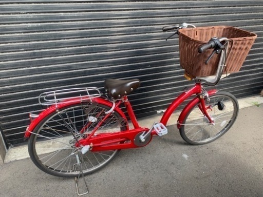 2048 Mother&Child B 自転車 赤 子供 レッド