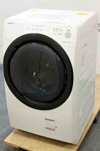 SHARP/シャープ コンパクトタイプ ドラム式洗濯乾燥機 洗濯7.0㎏/乾燥3.5㎏ スリム ES-S7E 2021年製   中古家電 店頭引取歓迎 R6065)