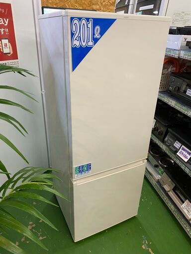 【愛品館八千代店】保証充実アクア2019年製201L2ドア冷凍冷蔵庫AQR-20J