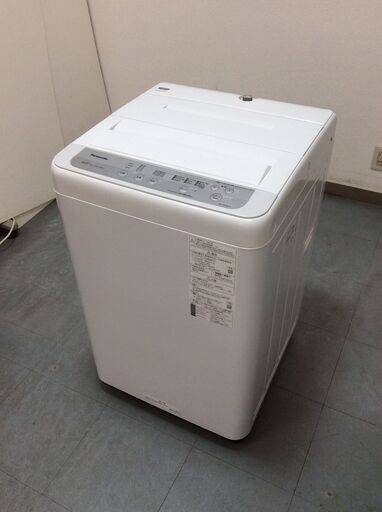 (6/26受渡済)YJT4708【Panasonic/パナソニック 6.0㎏洗濯機】美品 2020年製 NA-F60B13 家電 洗濯 簡易乾燥付