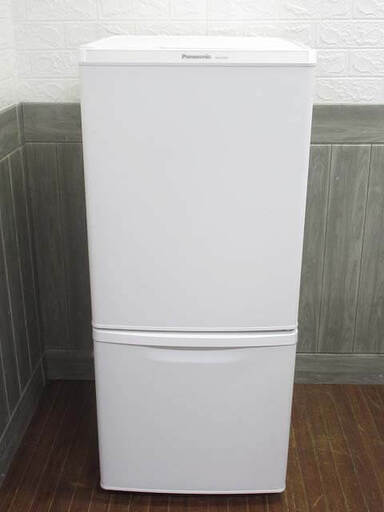 ss3662　パナソニック　冷凍冷蔵庫　NR-B14BW-W　138L　2ドア　白　Panasonic　冷蔵庫　冷凍庫　マットバニラホワイト　艶消し　耐熱トップテーブル　ガラストレイ　マットな質感