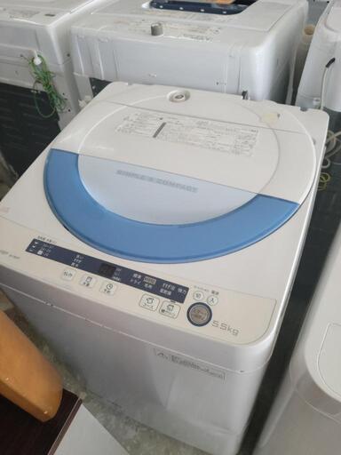 SHARP　5.5kg洗濯機　ES-GE55P　中古　リサイクルショップ宮崎屋  22.6.24k