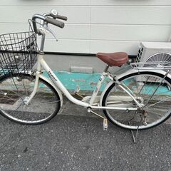 自転車　26インチ(譲渡証明付き)　中古　2000円で引き取り可...