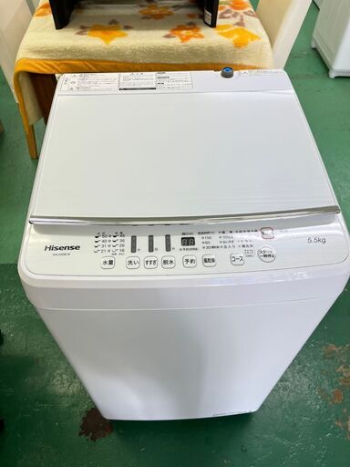★美品★HW-G55B 洗濯機 2020年 5.5kg Hisense ハイセンス 洗濯 生活家電