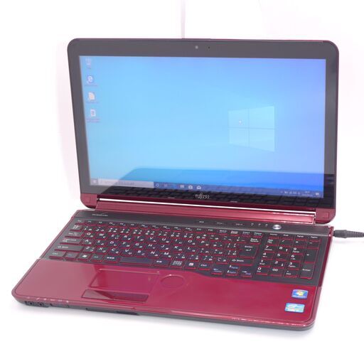 新品爆速SSD Wi-Fi有 15.6型 赤色 ノートPC 富士通 AH77/G 良品 第2 ...