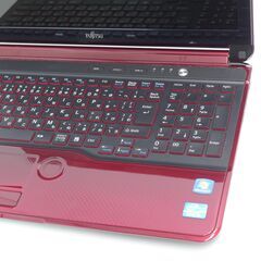 新品爆速SSD 日本製 15.6型 赤色 ノートPC 富士通 AH54/G 中古良品 第