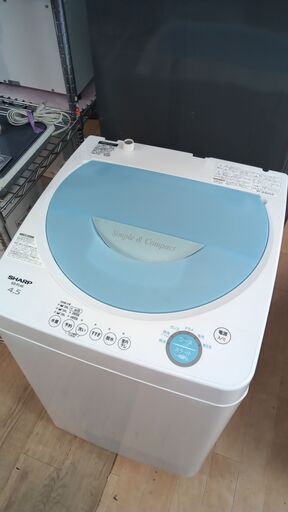 G5600 分解清掃済み 洗濯機 SHARP ES-FL45 2007年製 4.5㎏ ３ヶ月保証