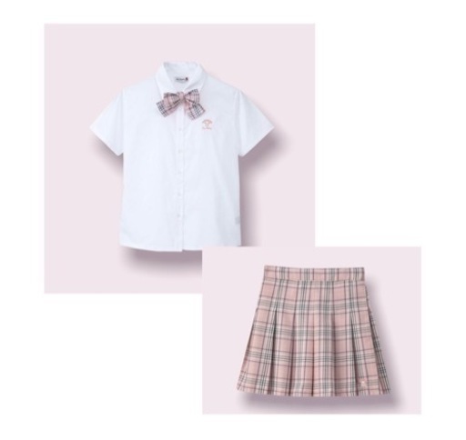 ☆アベイル マイメロディ リボン付シャツ&プリーツスカート