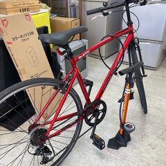 シマノ27インチクロスバイク 空気入れ スマホケース 鍵付き 使用3か