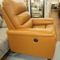 R417 NITORI 本革人用電動リクライニングソファ(Nビリーバ2 厚革) 2022年製 ほぼ未使用