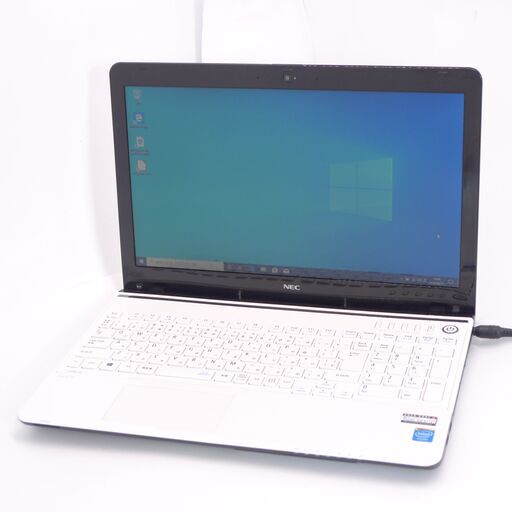 Wi-Fi有 15.6型 ノートパソコン NEC PC-LS150RSW 中古良品 Celeron 4GB 750GB DVDRW 無線 Bluetooth カメラ Windows10 Office