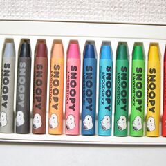 未使用☆SNOOPY スヌーピー クレヨン 12色 トンボ鉛筆