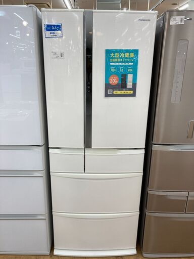パナソニック 6ドア冷蔵庫 2017年製 NR-FV45S2