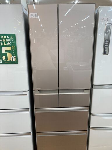 三菱 6ドア冷蔵庫 2018年製 MR-WX52C-F