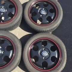 デイトナ風 14インチ バリ溝 165/55R14 4本セット