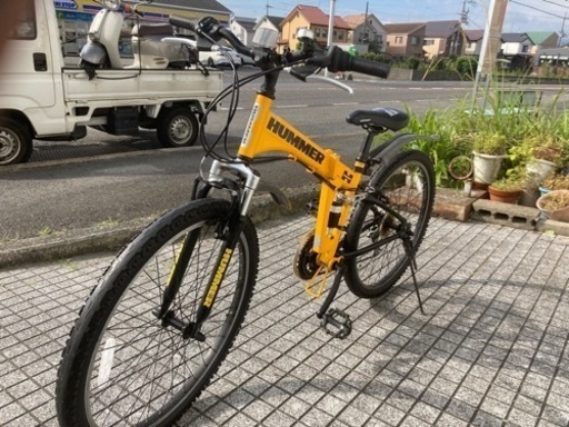 26インチマウンテンバイク】3x6段 18段変速付 フロントとセンターに