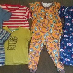 男の子95〜100 子ども服　Tシャツパジャマ甚平セット
