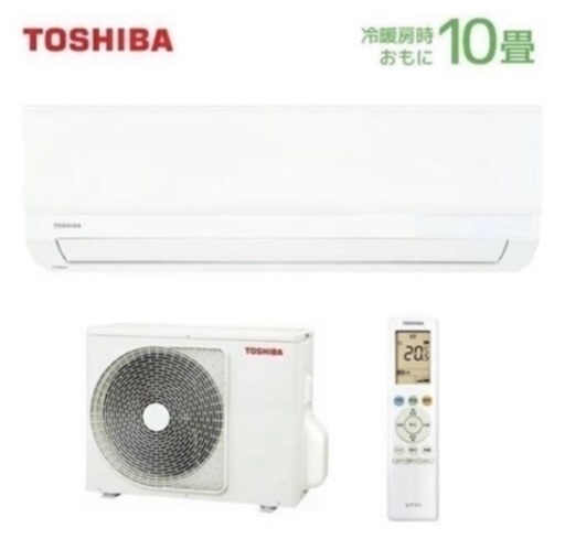 J1323 ★標準工事費込 新品エアコン★ TOSHIBA 東芝 ルームエアコン TMシリーズ RAS-2811TM(W) 2.8kw 2021年製