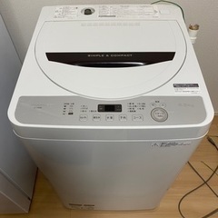 SHARP 5.5kg全自動洗濯機　ES-GE5B-T