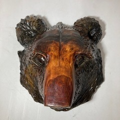 木彫り熊　民芸品　工芸品　木彫りの熊　壁掛け