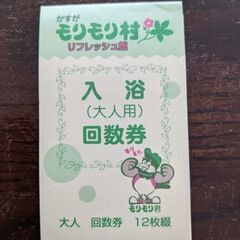 モリモリ村の薬草風呂入浴券