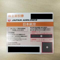 【ネット決済・配送可】JAL株主優待券　