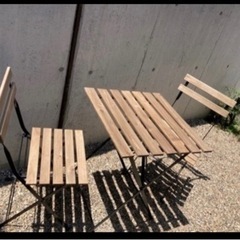 IKEA ガーデンテーブル&チェア　セット