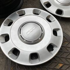 FIAT 500 純正スチールホイール＆ホイールカバー！４個セット！！美品！！