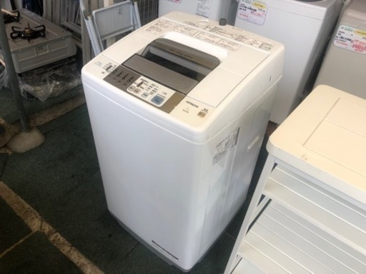 【リサイクルサービス八光　田上店　安心の1か月保証　配達・設置OK】日立 白い約束 全自動洗濯機 NW-Z78（S） （シルバー）7㎏