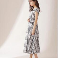 【新品タグ付き】プロポーションボディドレッシング  モノトーンチェックワンピース