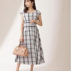 【新品タグ付き】プロポーションボディドレッシング  モノトーンチェックワンピース