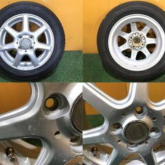 No.892　ダンロップ　EC202　155/65R13　2020年製　ホイール付　13ｘ4.5Ｊ　4穴　PCD100　軽自動車サイズ　4本　140サイズ×4