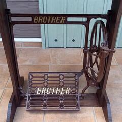アンティークミシンテーブルbrother