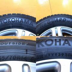 No.894　ヨコハマ　アイスガード　iG50プラス　スタッドレスタイヤ　165/70R14　2020年製　軽自動車サイズ　アルミ付き　4本