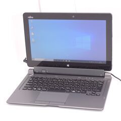 中古美品 タブレット ノートパソコン 高速SSD フルHD 11型 富士通 Q665