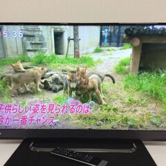 6/27受渡済)YJT4722【TOSHIBA/東芝 40インチ液晶テレビ】美品 2017年製