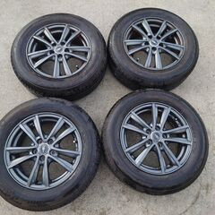 中古アルミタイヤセット　ウィッシュ　ブリヂストン　１９５／６５Ｒ...