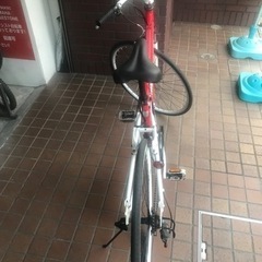 FERRARI フェラーリ　アルミフレーム　3×7speed　　前後サスペンション付き　レッド　