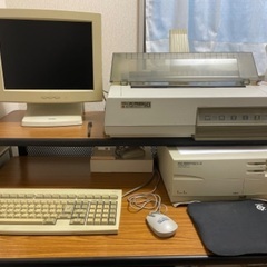 PC-9801BX2、モニター、プリンター