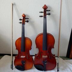 ❤️4/4❤️1/2★鈴木バイオリン２丁★No.280★No.102★掃除済み