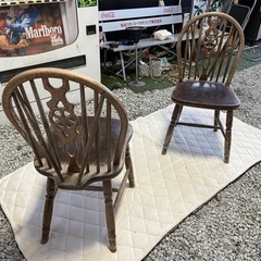 英国家具　ホイールバックチェア 2椅子
