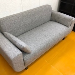 リサイクルサービス八光 田上店 配達・設置OK】LOWYA グレー 2人掛け 
