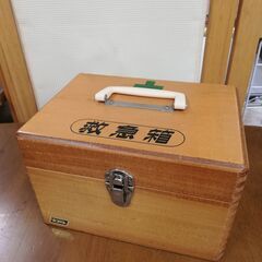 昭和レトロ★木製救急箱　☆60121436